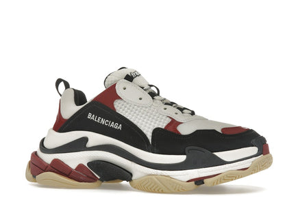 Balenciaga Triple S White Black Crimson