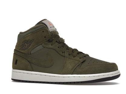 Jordan 1 Mid Olive Canvas (2018)