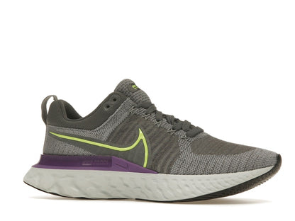 Nike React Infinity Run Flyknit 2 Grey Volt Wild Berry