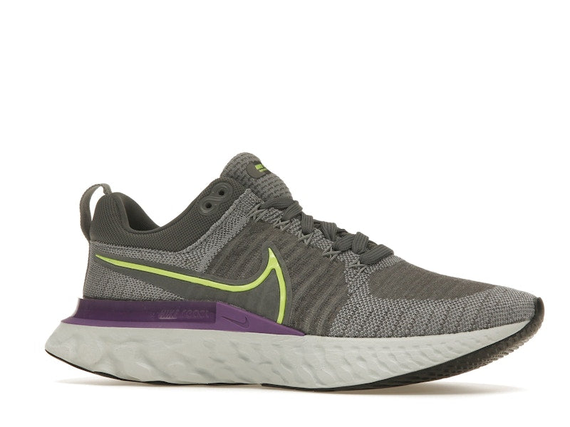 Nike React Infinity Run Flyknit 2 Grey Volt Wild Berry