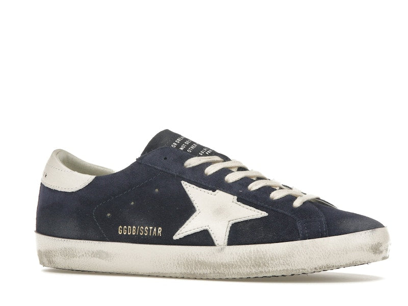 Golden Goose Super-Star Navy Suede White