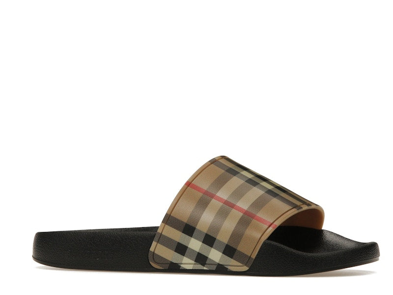 Burberry Check Print Slides Archive Beige (Women's)