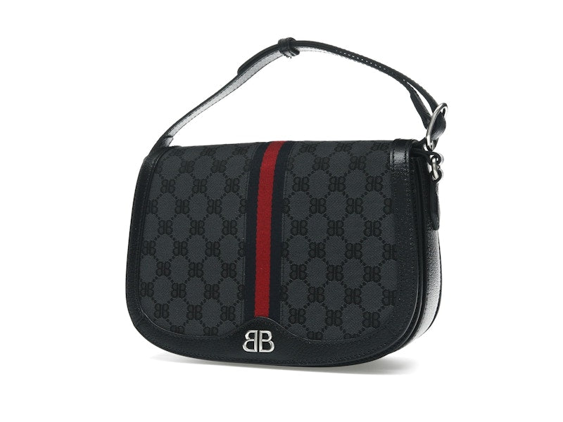 Gucci x Balenciaga The Hacker Project Medium Shoulder Bag Black