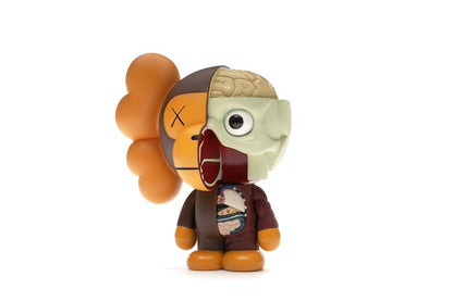 KAWS Bape Dissected Baby Milo Vinyl Figure Brown