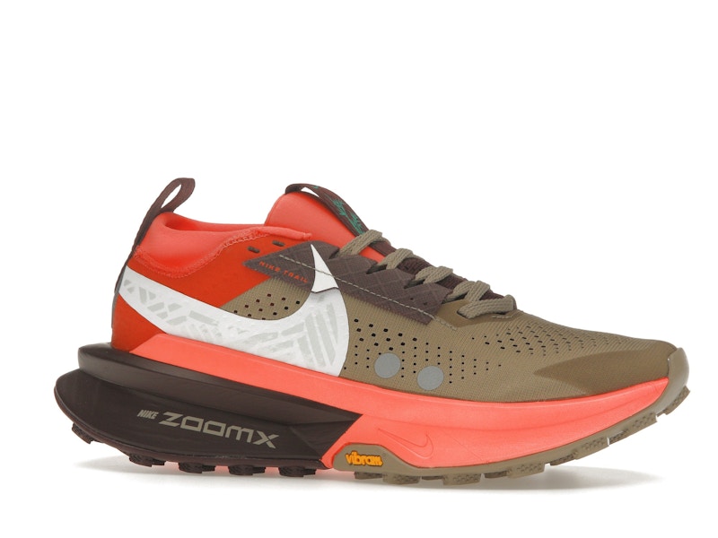 Nike ZoomX Zegama 2 Khaki Hyper Crimson Burgundy Crush White