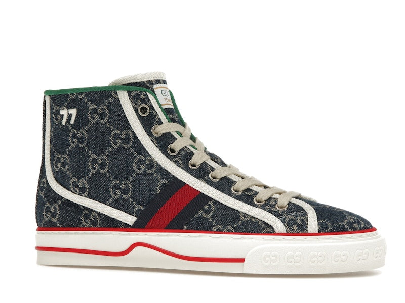 Gucci Tennis 1977 High Top Denim GG Print (Women's)