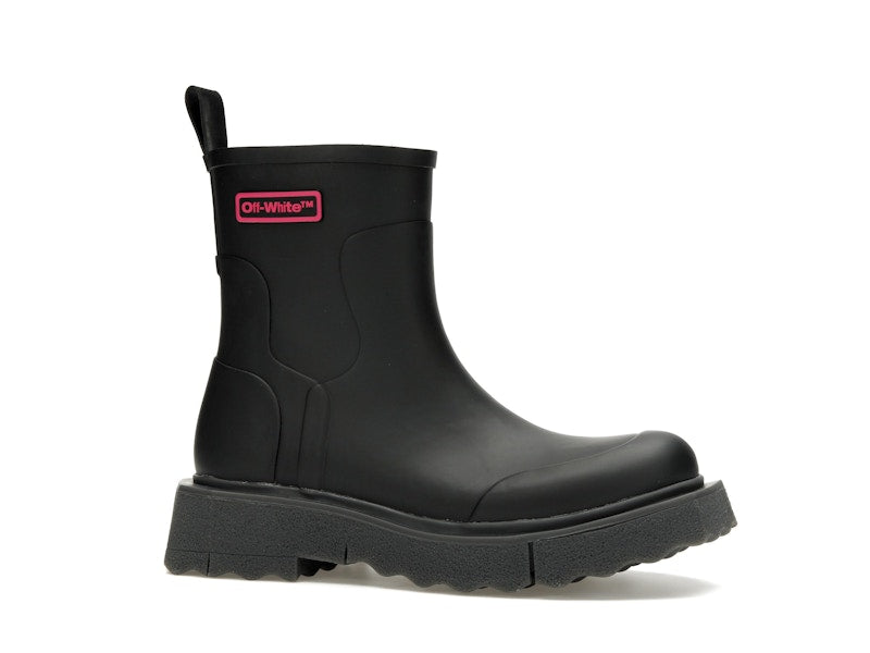 OFF-WHITE Rubber Rain Boot Black
