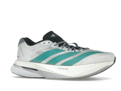 adidas Adizero Boston 13 White Pure Teal