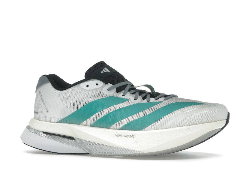adidas Adizero Boston 13 White Pure Teal