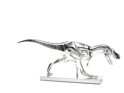 Hajime Sorayama T-Rex Cyborg Dinosaur Figure Silver