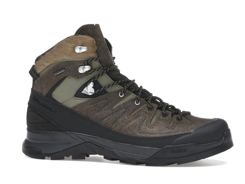 Salomon X-ALP Mid Distressed Leather GTX Dark Earth Black