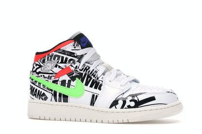 Jordan 1 Mid All Over Logos (GS)
