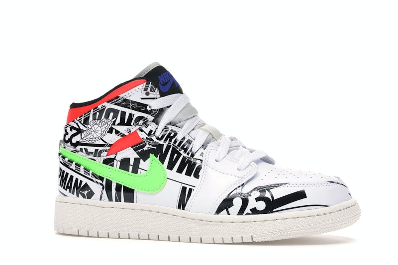 Jordan 1 Mid All Over Logos (GS)