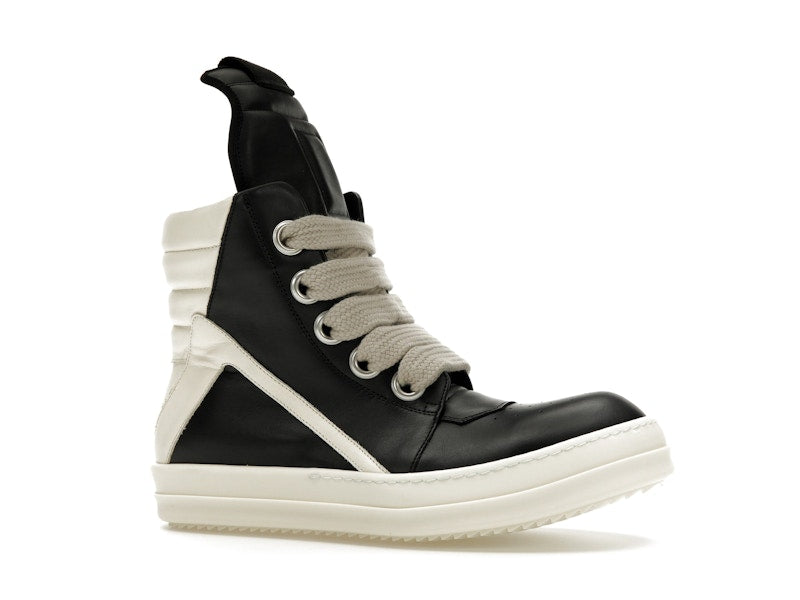 Rick Owens GeoBasket Oversized Eylet Black Milk