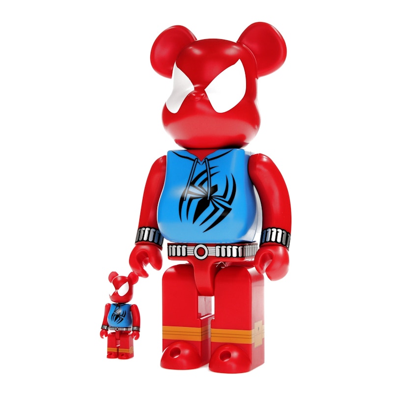 Bearbrick x Marvel Spider-Man Scarlet Spider 100% & 400% Set