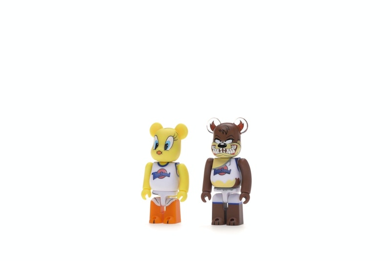 Bearbrick Space Jam Tweety & Tasmanian Devil 2 Pack 100% Multi