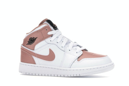 Jordan 1 Mid White Rose Gold (GS)