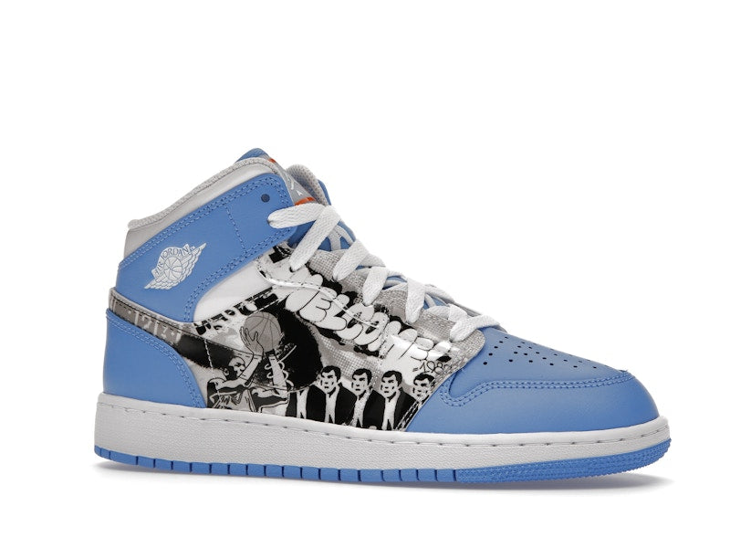 Jordan 1 Mid Sneaker School Game Winner (GS)