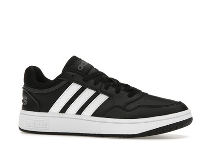adidas Hoops 3.0 Low Black White Stripes