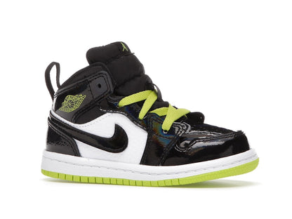 Jordan 1 Mid Black Cyber Mystic Green (TD)