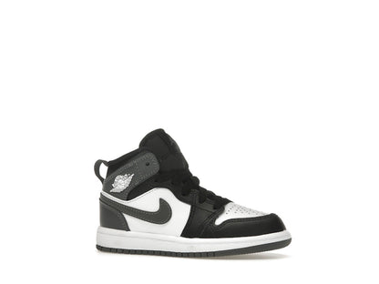 Jordan 1 Mid Black White Iron Grey (PS)