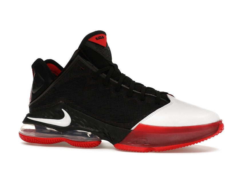 Nike LeBron 19 Low Black White University Red