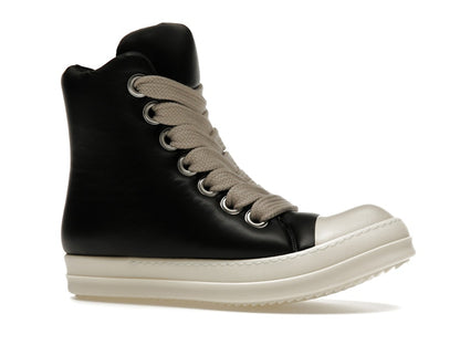 Rick Owens Jumbo Lace Padded Sneaks Black Milk