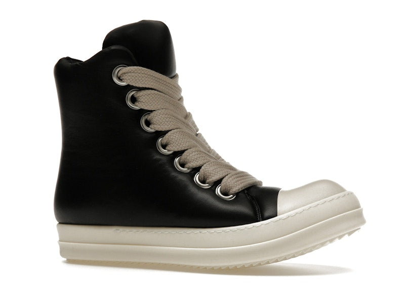 Rick Owens Jumbo Lace Padded Sneaks Black Milk