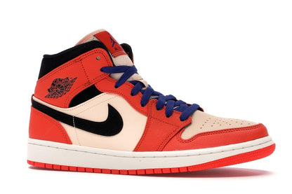 Jordan 1 Mid Team Orange Black