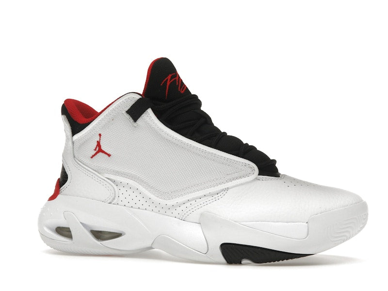 Jordan Max Aura 4 White Black University Red