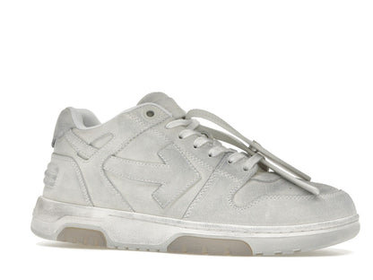 OFF-WHITE Out Of Office OOO Low Tops White Distressed