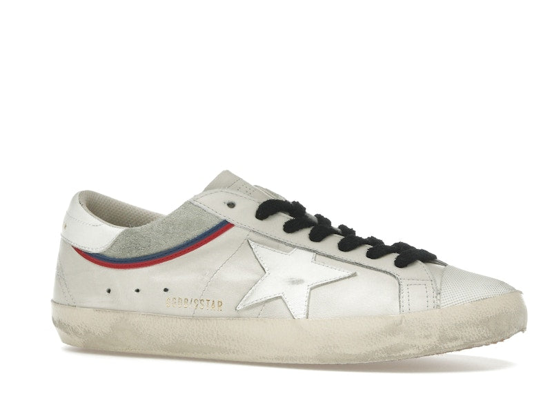 Golden Goose Super Star White Grey Red Blue