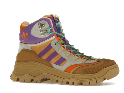 Gucci x Adidas Laced Up Boots Brown Purple (Women's)
