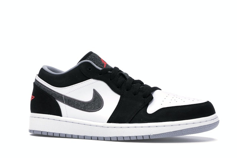 Jordan 1 Low Black White Wolf Grey Infrared 23