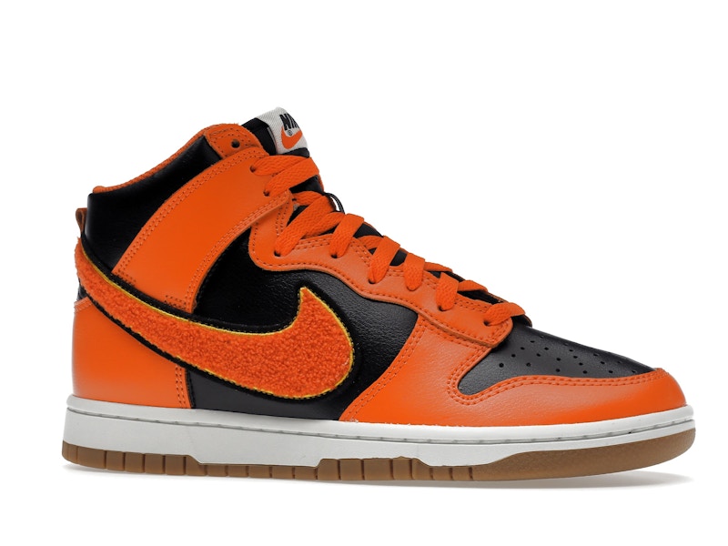 Nike Dunk High Retro Chenille Swoosh Safety Orange