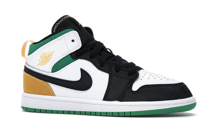 Jordan 1 Mid SE White Laser Orange Lucky Green (PS)