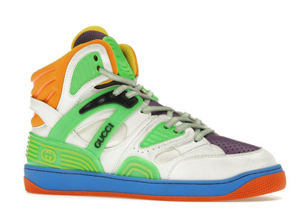 Gucci Basket White Demetra Green Purple Orange Blue
