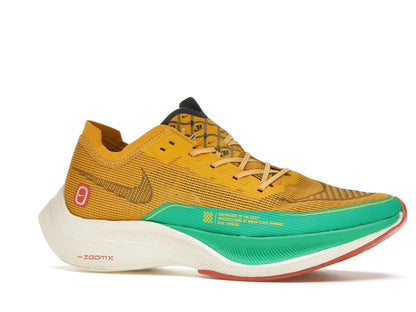 Nike ZoomX Vaporfly Next% 2 1972 Dark Sulfur Stadium Green