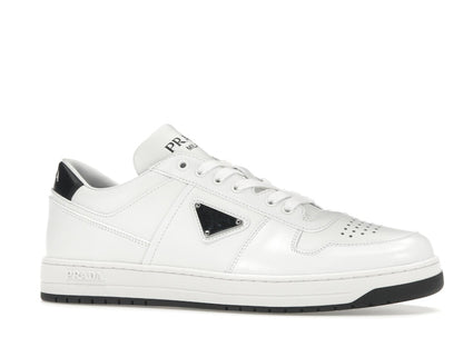 Prada Downtown Low Top Sneakers Leather White White Black