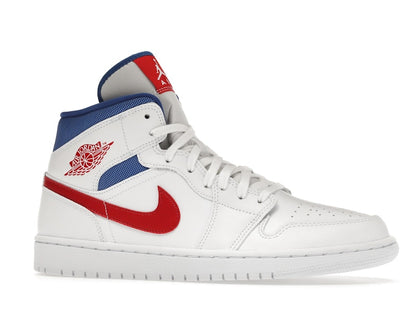 Jordan 1 Mid White Red Royal (Women's)