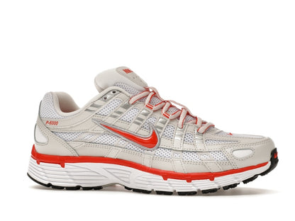 Nike P-6000 White Platinum Tint Black Picante Red (Women's)