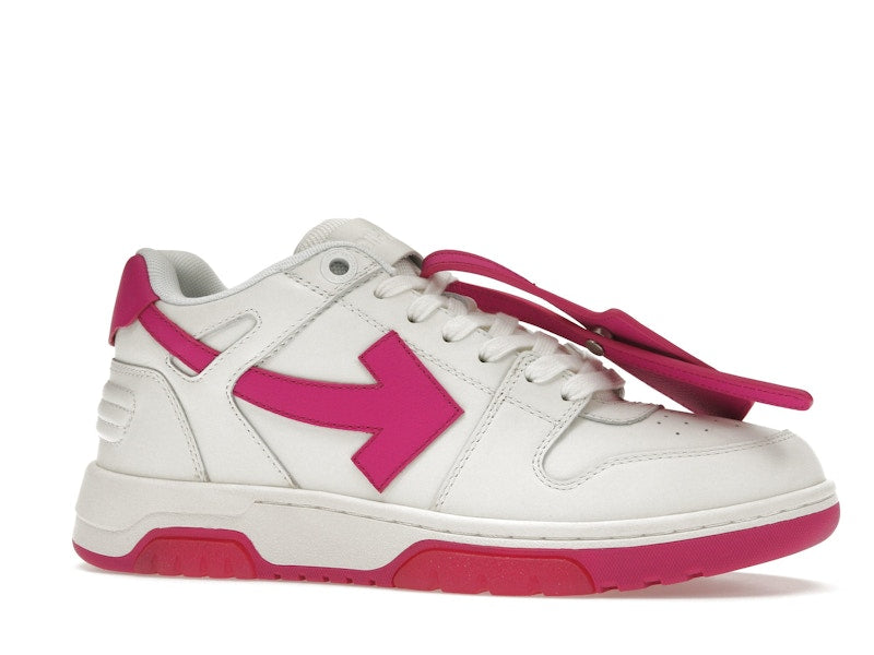 OFF-WHITE Out Of Office Calf Leather White Fuchsia (Women's)
