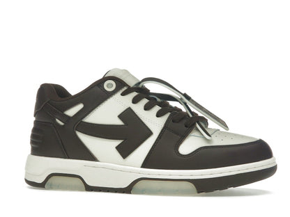 OFF-WHITE Out Of Office "OOO" Low Tops Chocolate Cream