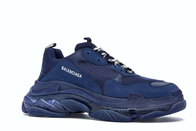Balenciaga Triple S Clear Sole Navy