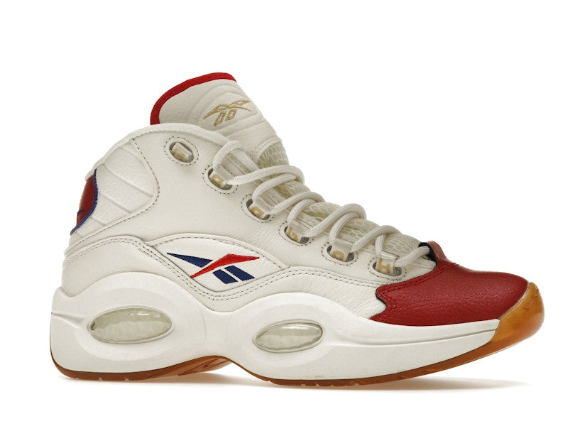 Reebok Question Mid White Red Blue