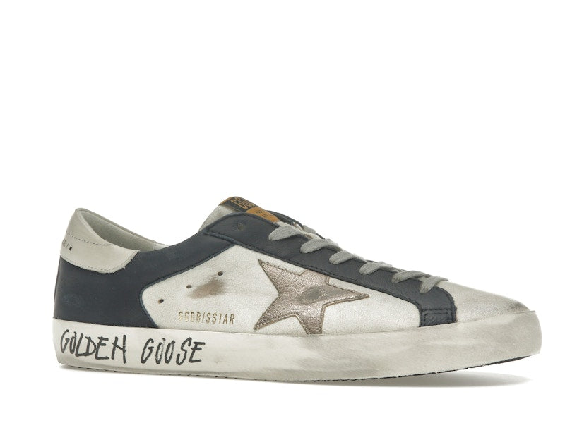 Golden Goose Super Star White Dark Blue Gun Metal