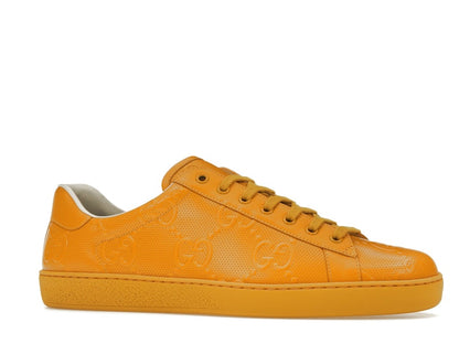 Gucci Ace GG Embossed Yellow