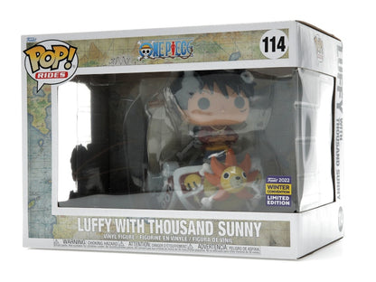 Funko Pop! Rides One Piece Luffy with Thousand Sunny 2022 Winter Convention Exclusive Figure #114