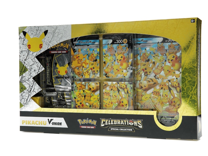 Pokémon TCG 25th Anniversary Celebrations Pikachu V Union Special Collection Box