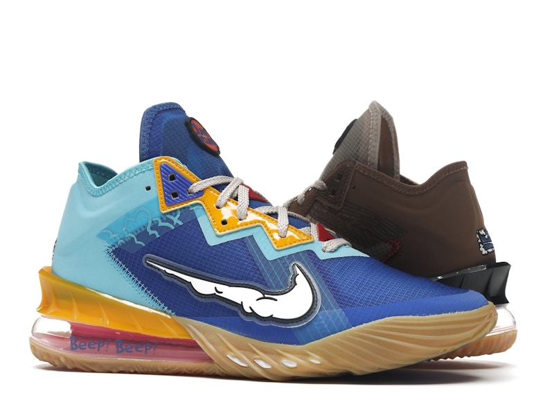 Nike LeBron 18 Low Wile E. vs Roadrunner Space Jam